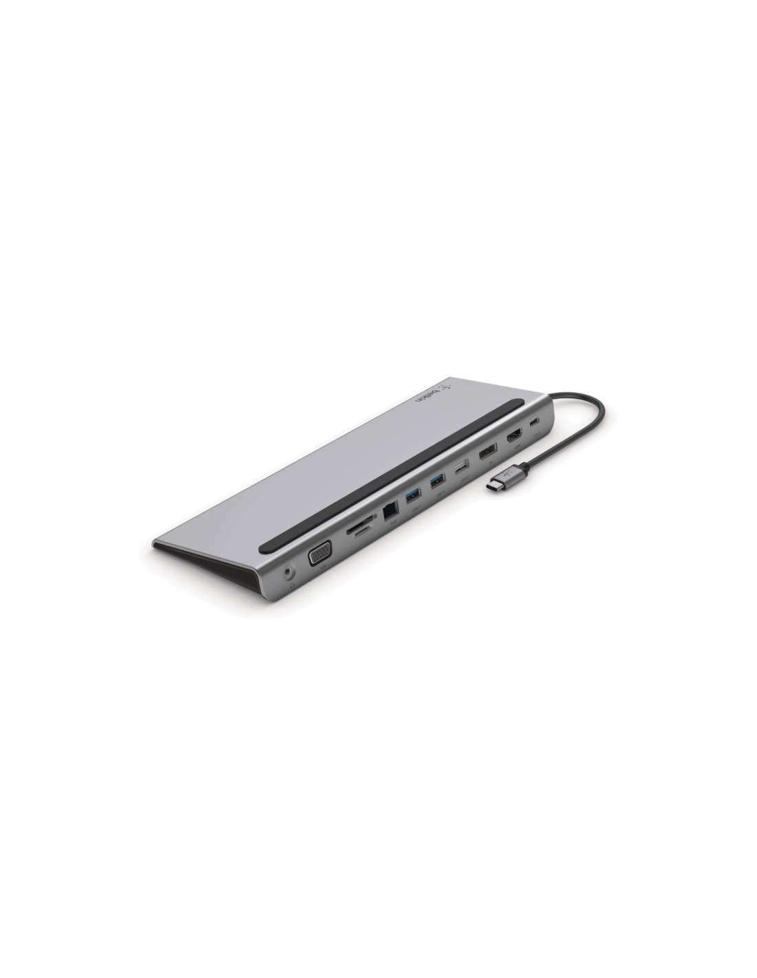 Belkin INC004BTSGY base para portátil y replicador de puertos Alámbrico USB 3.2 Gen 1 (3.1 Gen 1) Type-C Negro, Gris