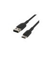 Cable Belkin USB A macho/USB C macho 2 m Negro