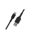 Cable Belkin USB A macho/USB C macho 2 m Negro