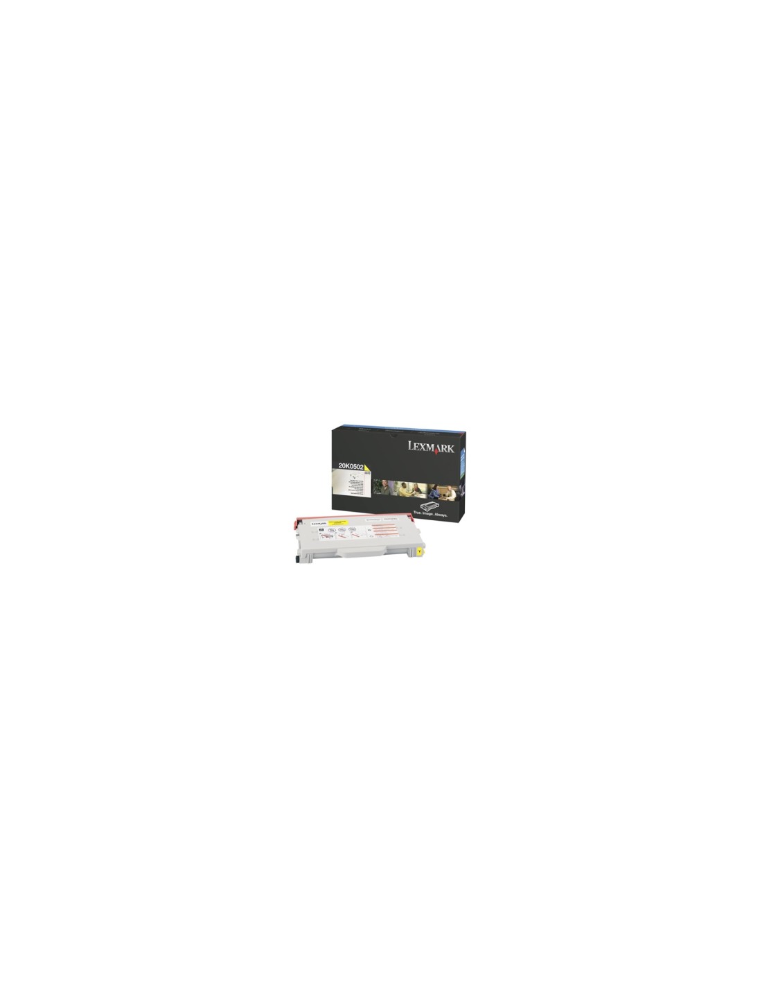 Lexmark 20K0502 cartucho de tóner 1 pieza Original Amarillo