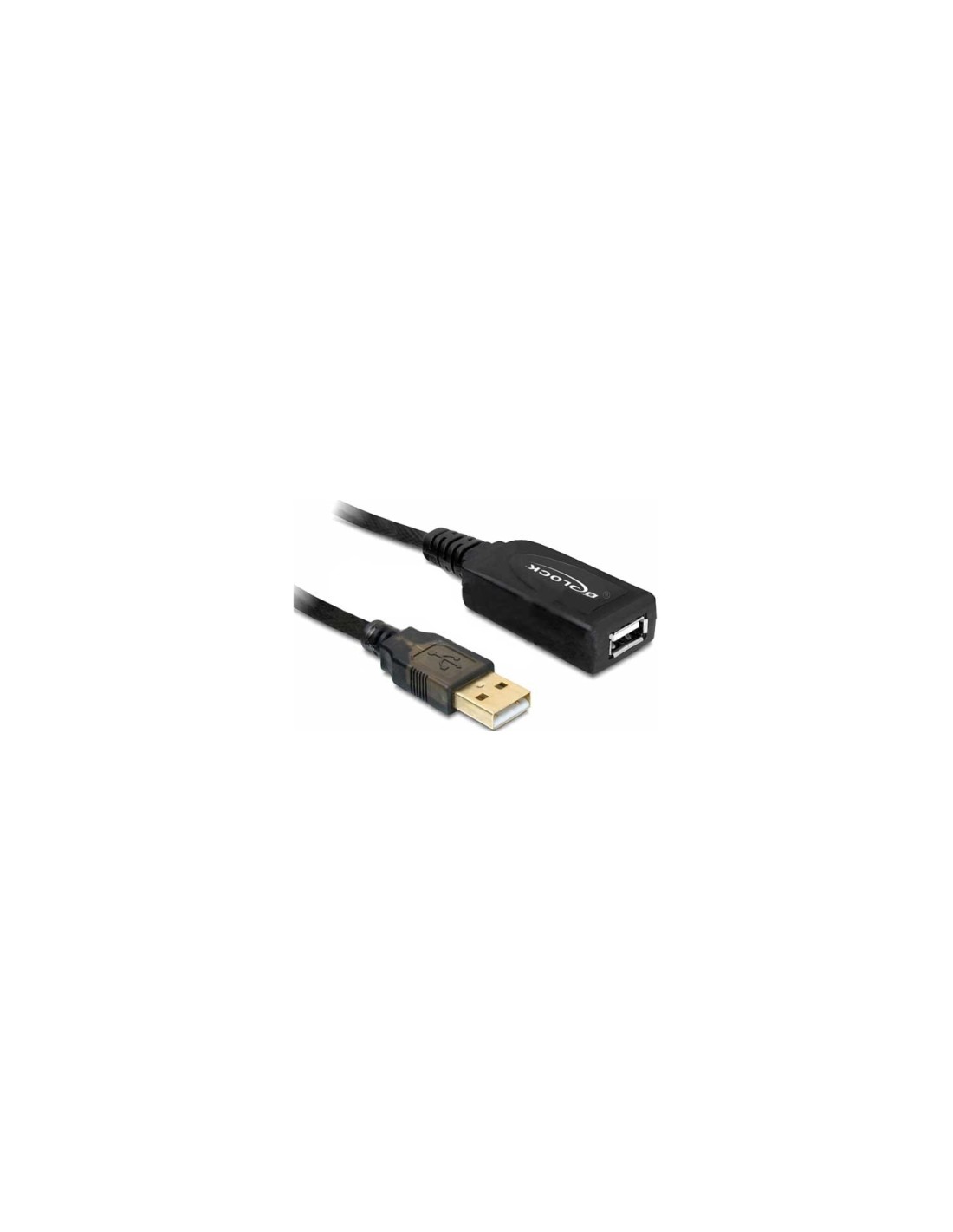 DeLOCK cable USB 2.0 USB Tipo A 20 m Negro