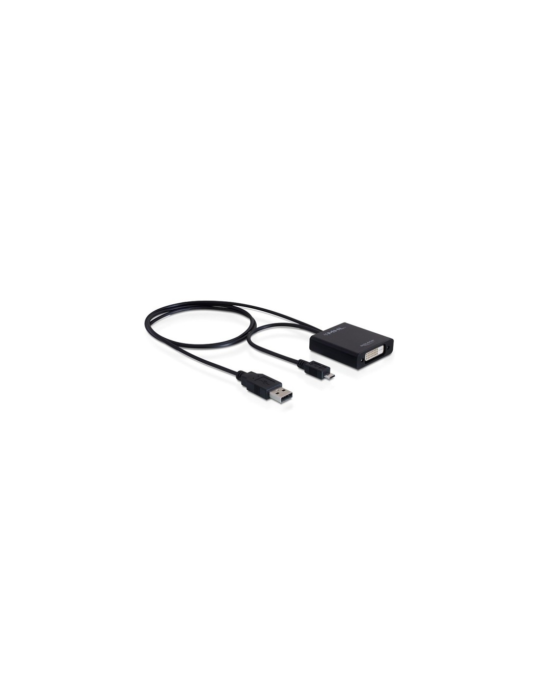 DeLOCK MHL/USB-A DVI 24+1 Negro