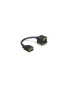 DeLOCK Adapter VGA male to VGA + 3x Cinch female VGA YPbPr Negro