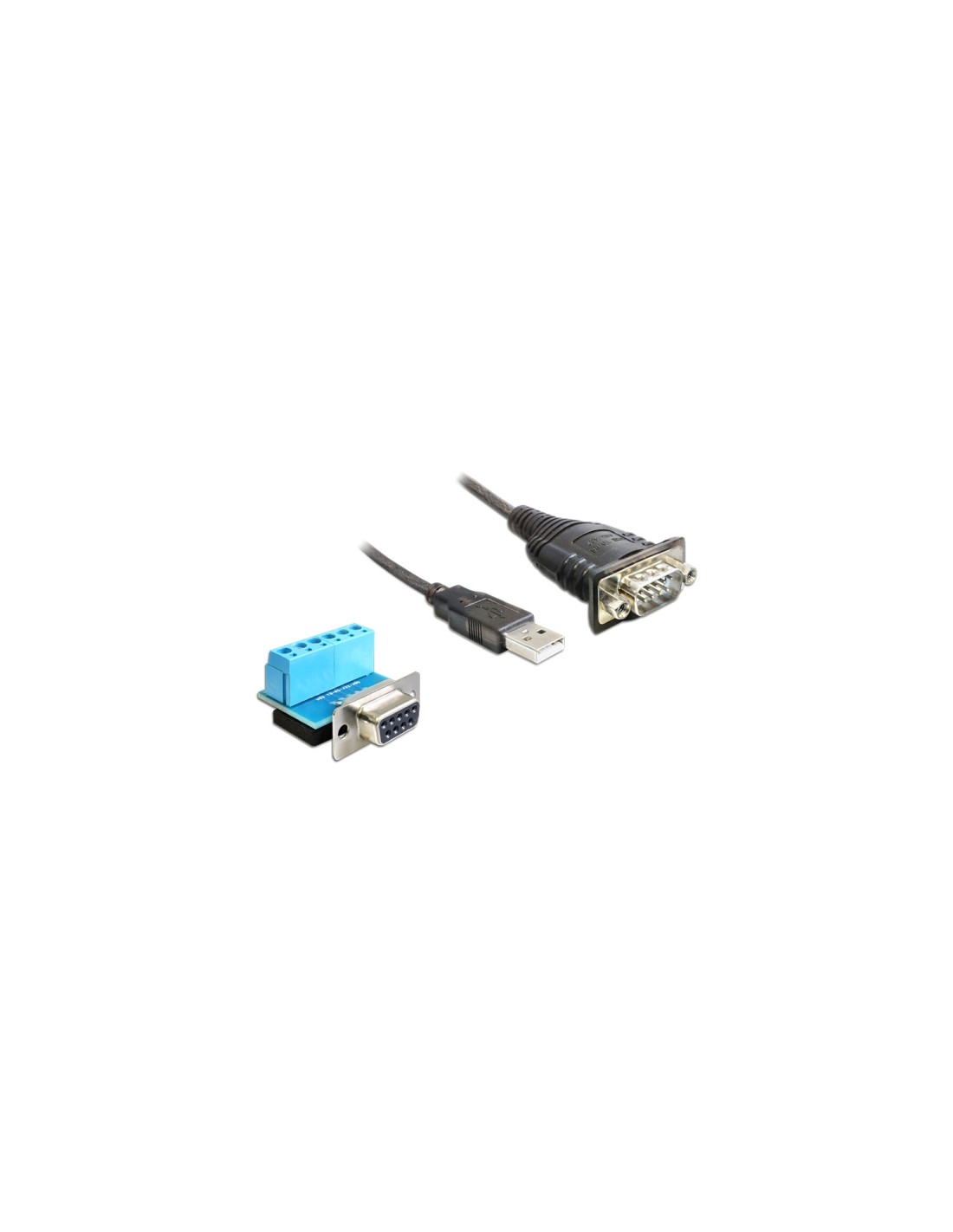 DeLOCK cable gender changer USB 2.0, RS-422/485 Negro