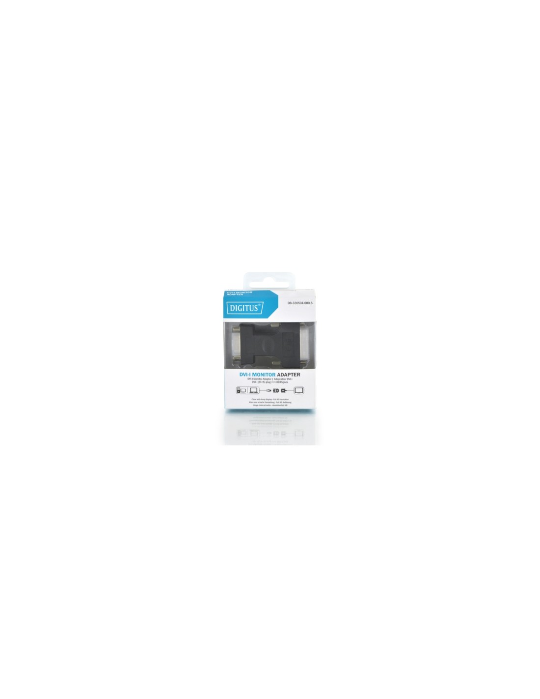 Digitus cable gender changer DVI-I (24+5) HD DSUB (15-pin) Negro