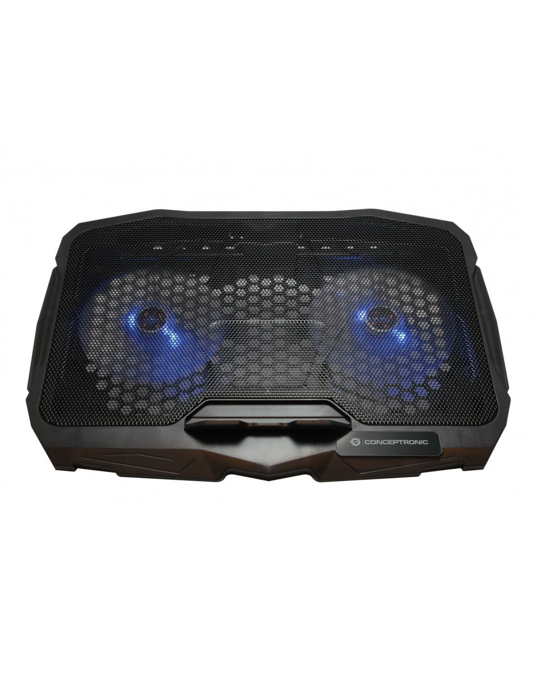 Base refrigeradora conceptronic almohadilla fria 17p iluminacion azul THANA07B