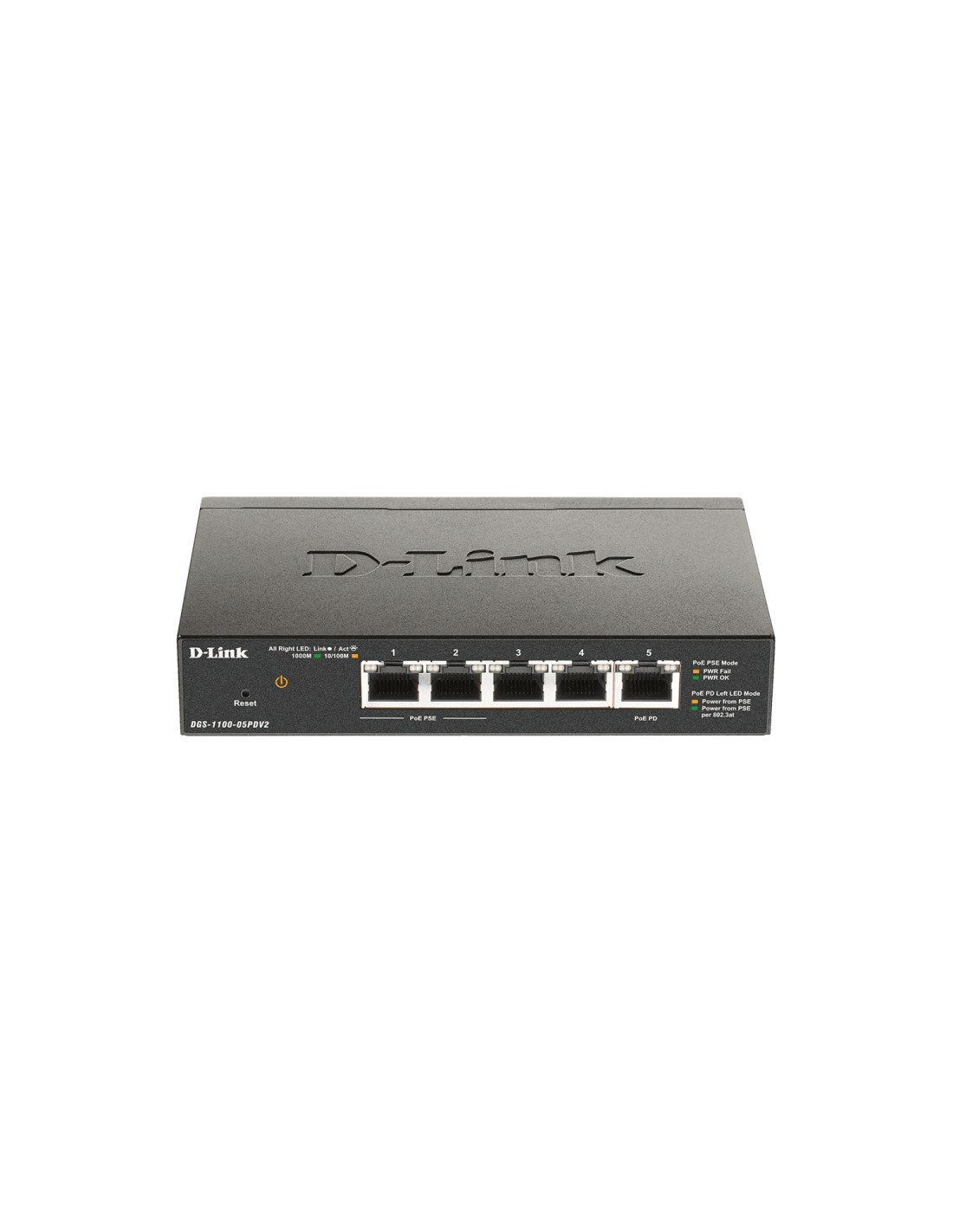 D-Link switch Gestionado Gigabit Ethernet (10/100/1000) EnergÍ­a sobre Ethernet (PoE) Negro