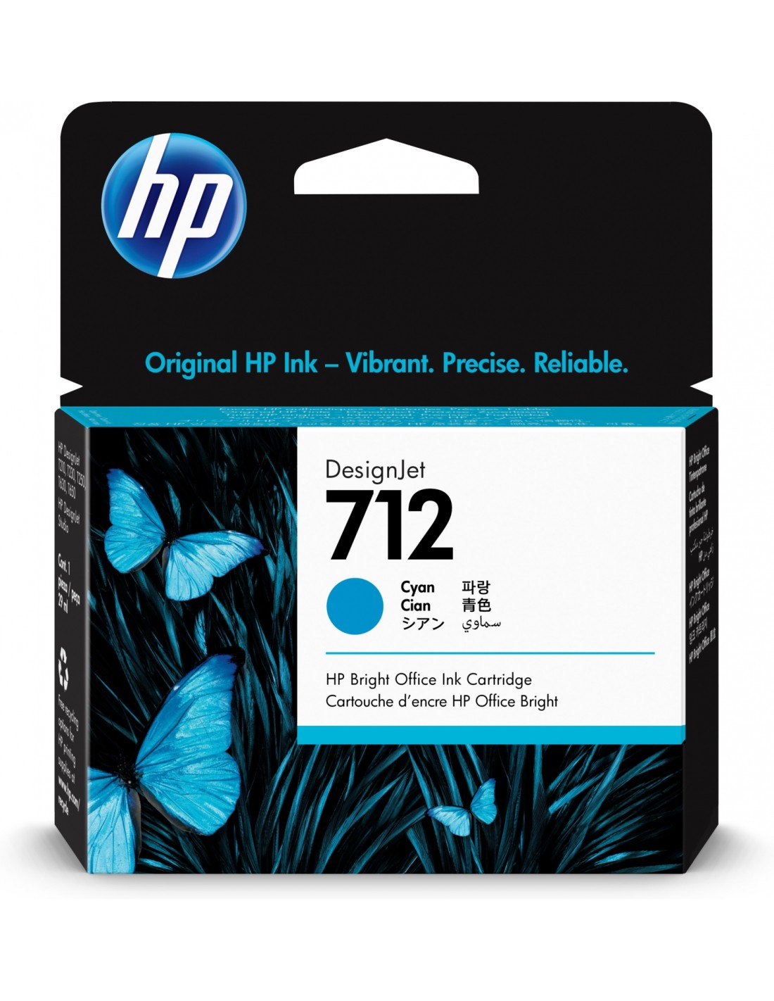 Hp 712 Cartucho de tinta original rendimiento estandar cian