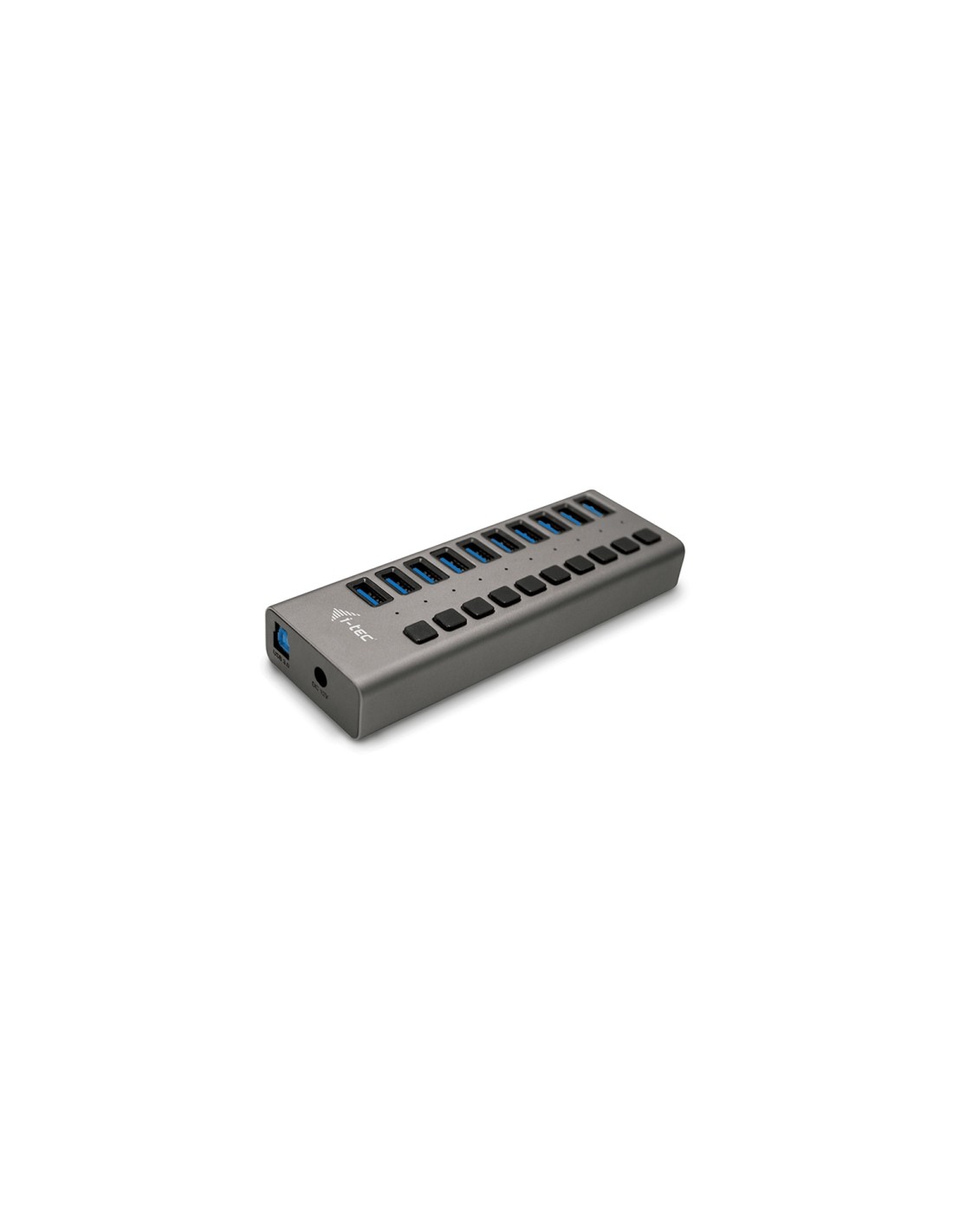 i-tec USB 3.0 Charging HUB 10 port + Power Adapter 48 W Gris