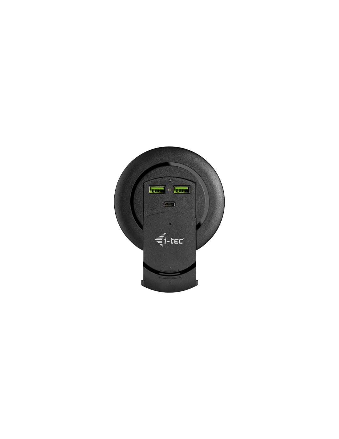 i-tec Built-in Desktop Fast Charger, USB-C PD 3.0 + 3x USB 3.0 QC3.0, 96 W Negro