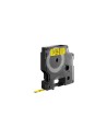 Dymo D1 Etiquetas estandar negro sobre amarillo 6mm x 7m poliester