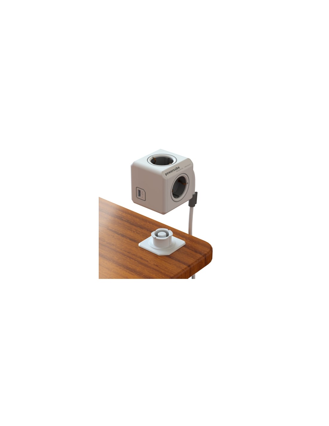 Allocacoc PowerCube extended USB 2.0 Interior Gris