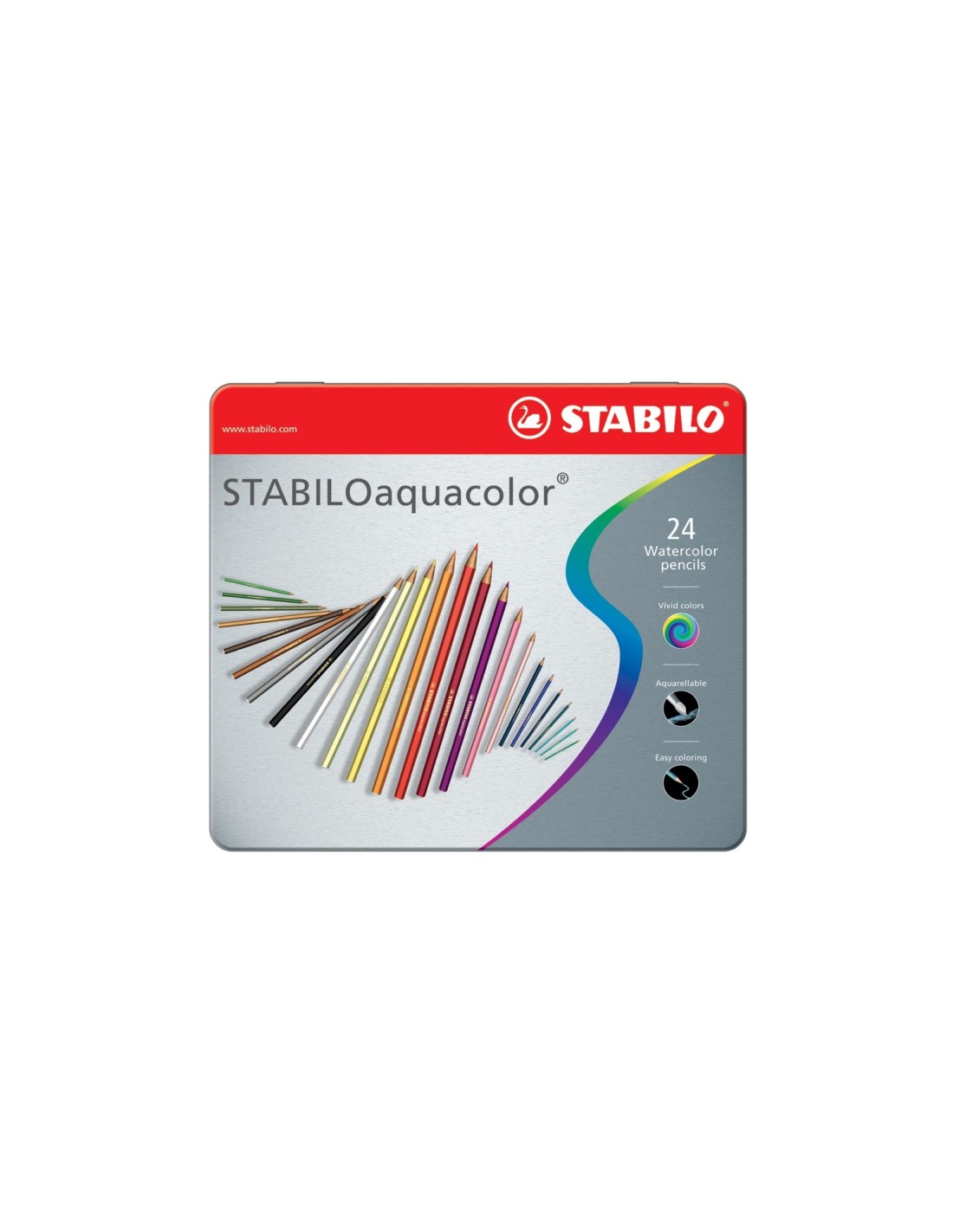 STABILO aquacolor laápiz de color Multicolor 24 pieza(s)