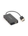 Gembird UHB-U2P4-04 Hub de interfaz usb 2.0 4puertos 480 Mbit/s negro