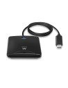Ewent lector de tarjeta inteligente Interior USB 3.2 Gen 1 (3.1 Gen 1) Negro
