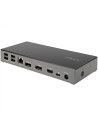 StarTech.com Docking Station usb tipo c para 3 Monitores de 4K con 100W de entrega de alimentacion PD negro gris