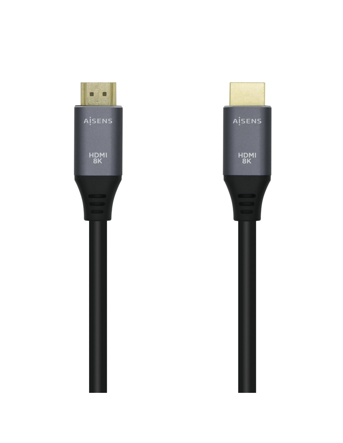 Aisens Cable Hdmi estandar V2.1 ultra alta velocidad macho a macho 3m gris negro