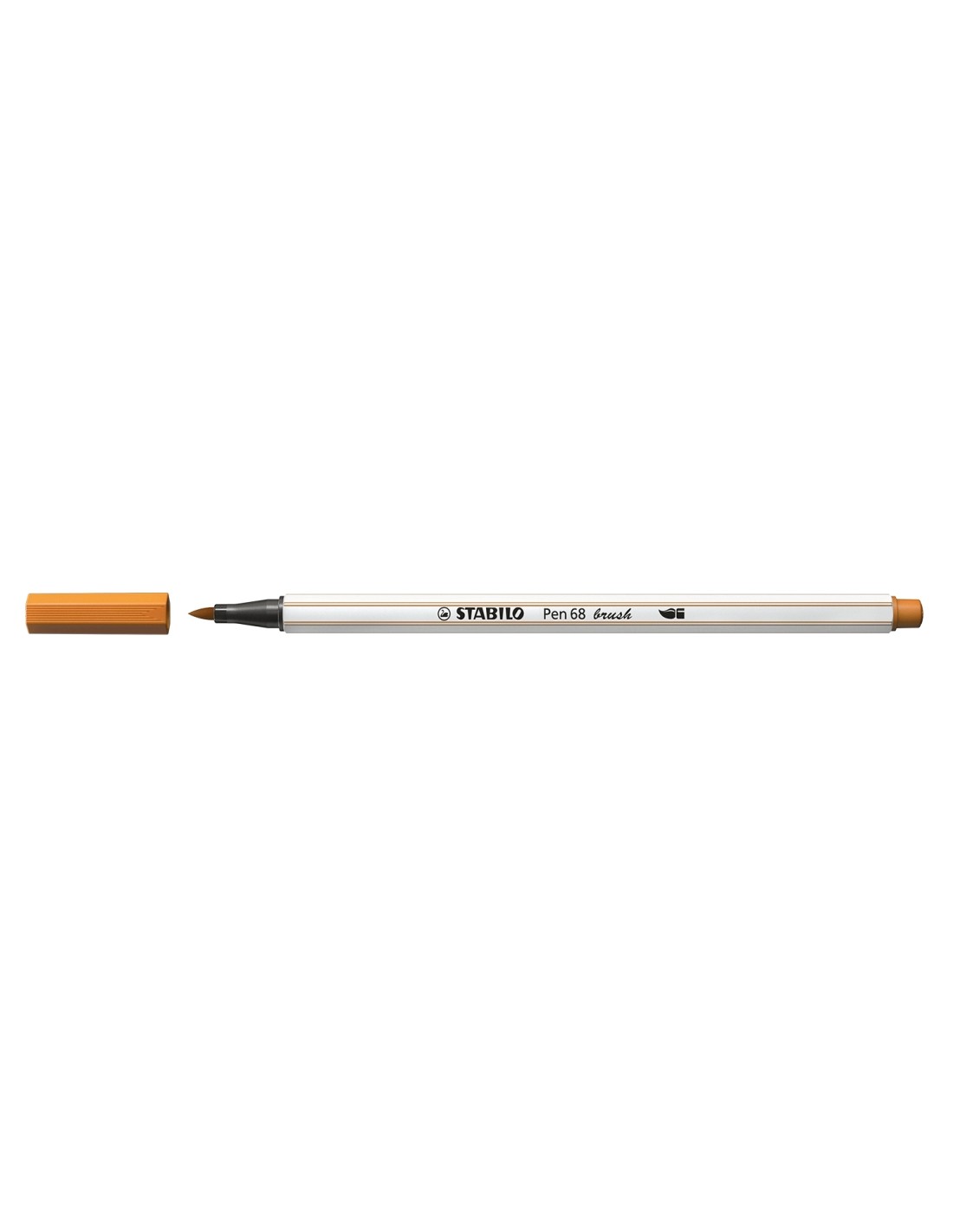 STABILO Pen 68 brush rotulador Medio Naranja 1 pieza(s)