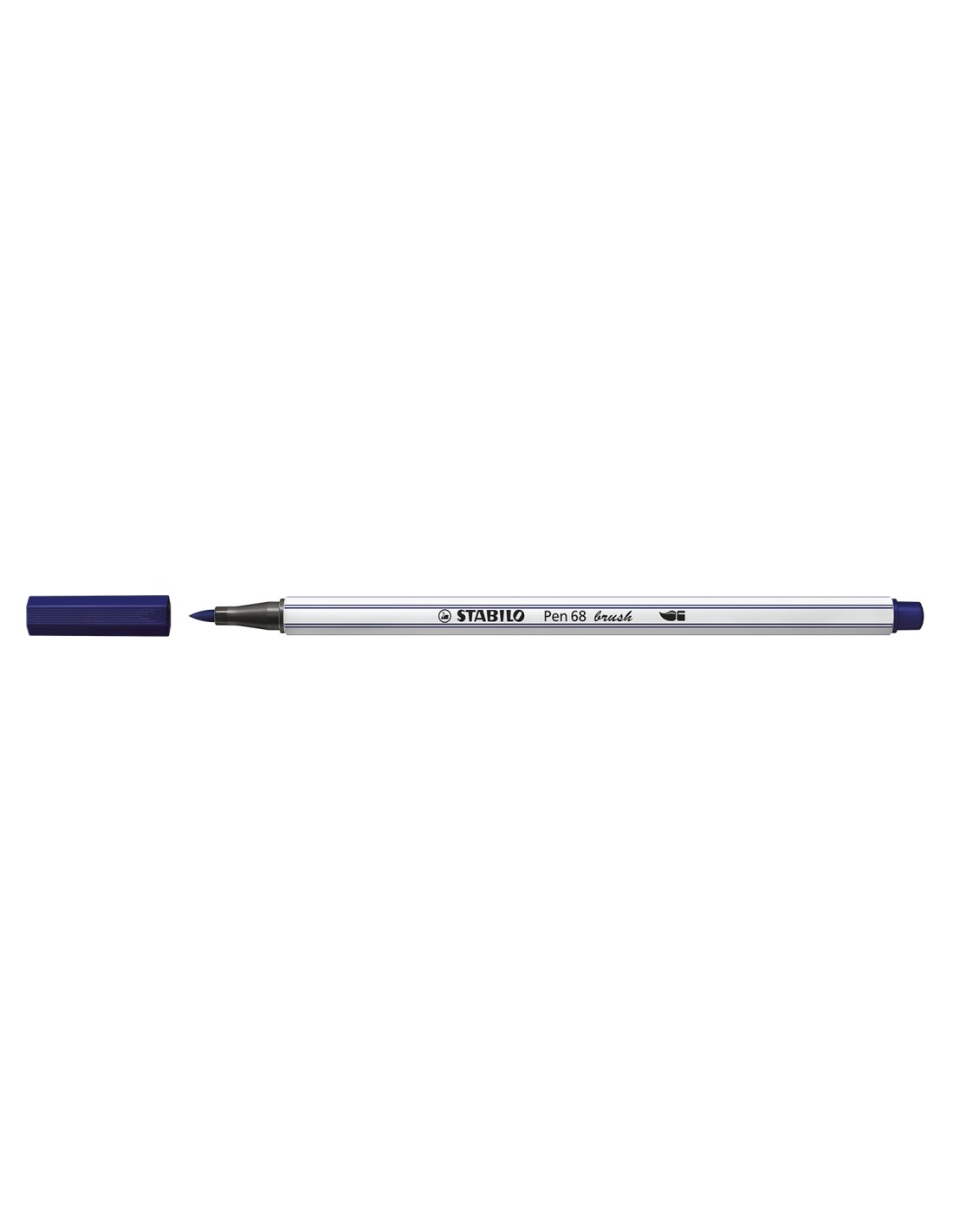 STABILO Pen 68 brush rotulador Medio Azul 1 pieza(s)