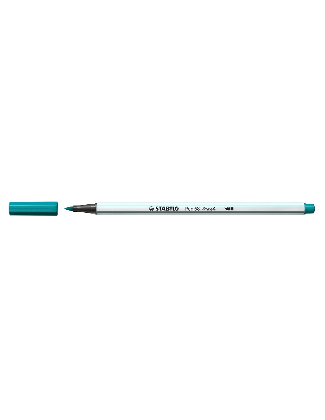 STABILO Pen 68 brush rotulador Medio Turquesa 1 pieza(s)