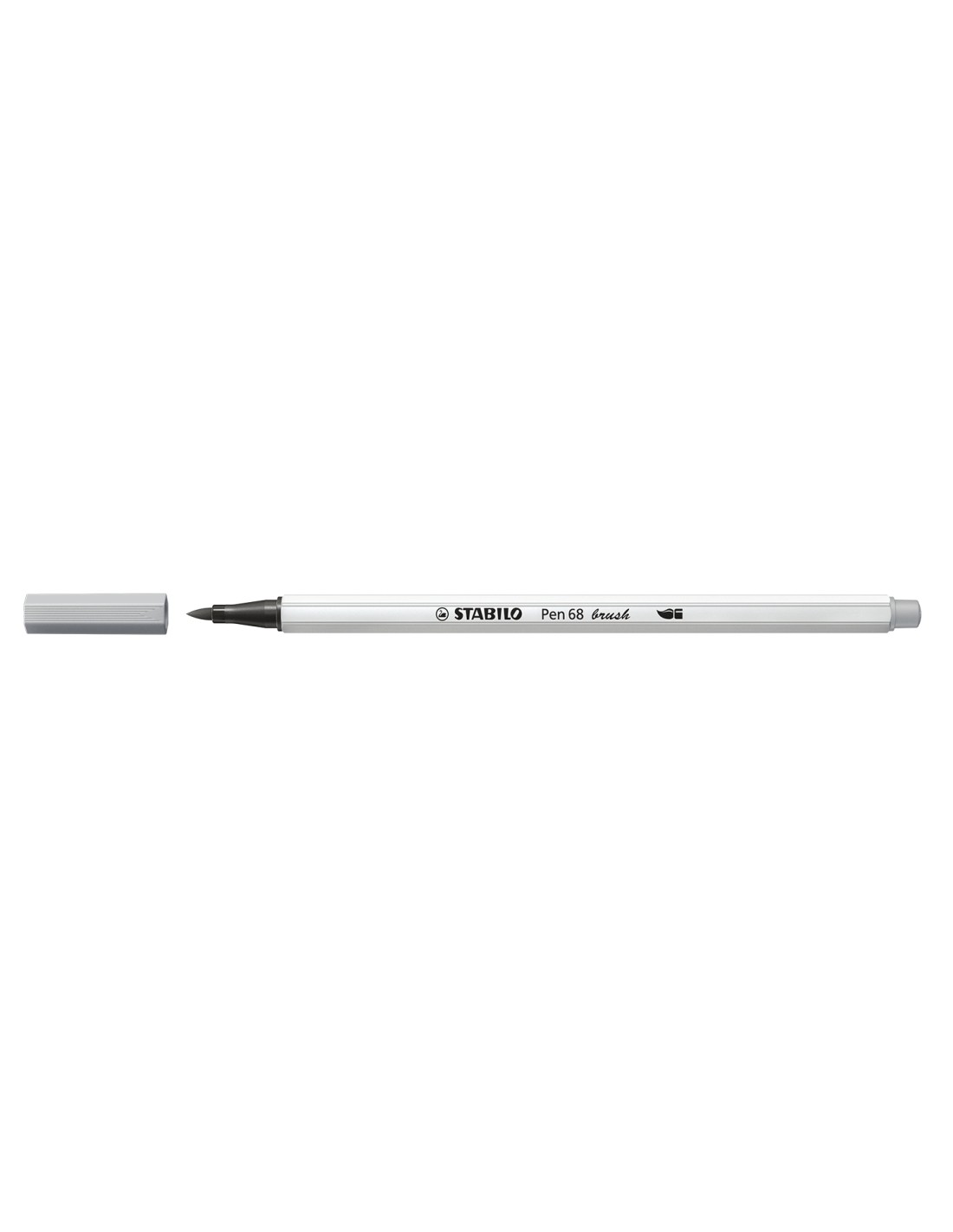 STABILO Pen 68 brush rotulador Medio Gris 1 pieza(s)