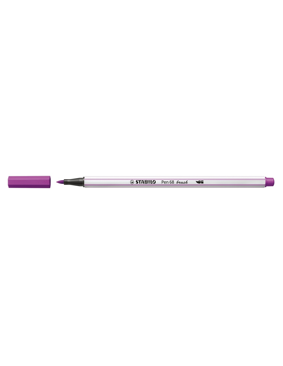STABILO Pen 68 brush rotulador Medio Púrpura 1 pieza(s)