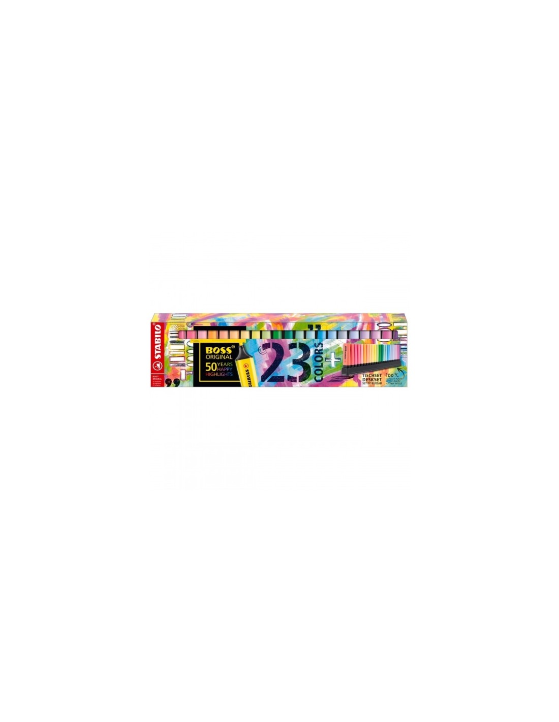 STABILO BOSS ORIGINAL marcador 23 pieza(s) Punta de cincel Multicolor