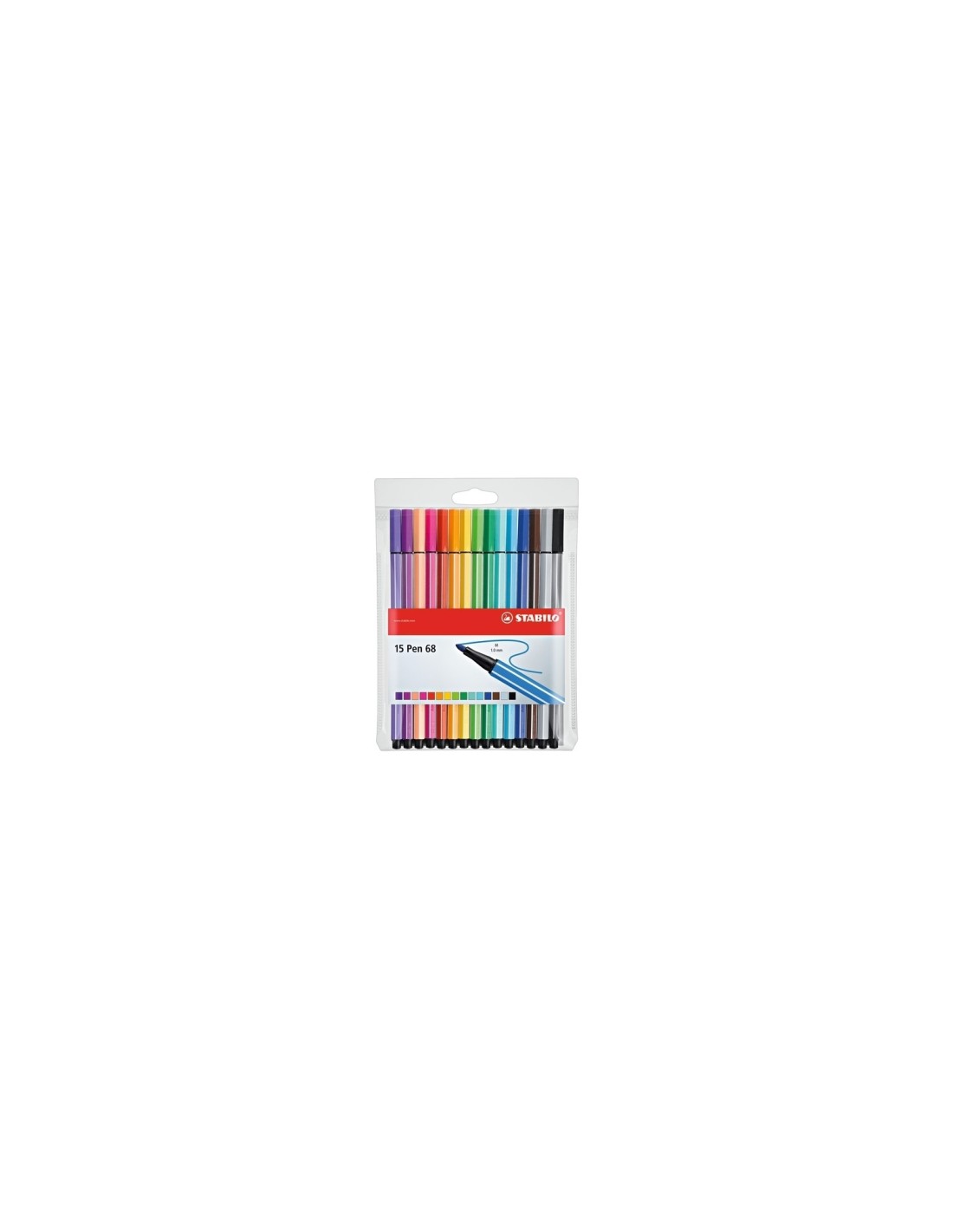 STABILO 68 Pastell 15er rotulador Multi Multicolor 15 pieza(s)