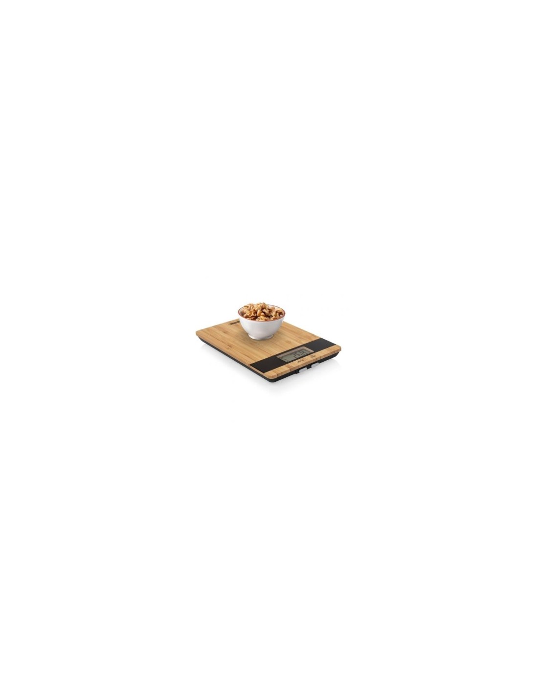 Princess 492944 Bascula electronica de cocina 5kg bamboo negro