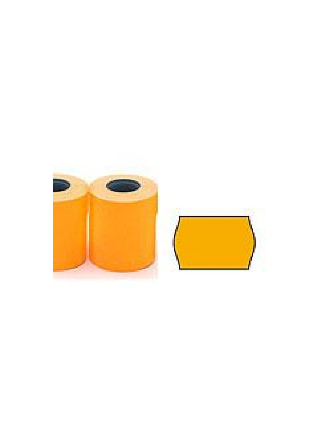 Apli Etiquetas adhesivas en rollo pack de 6 naranja