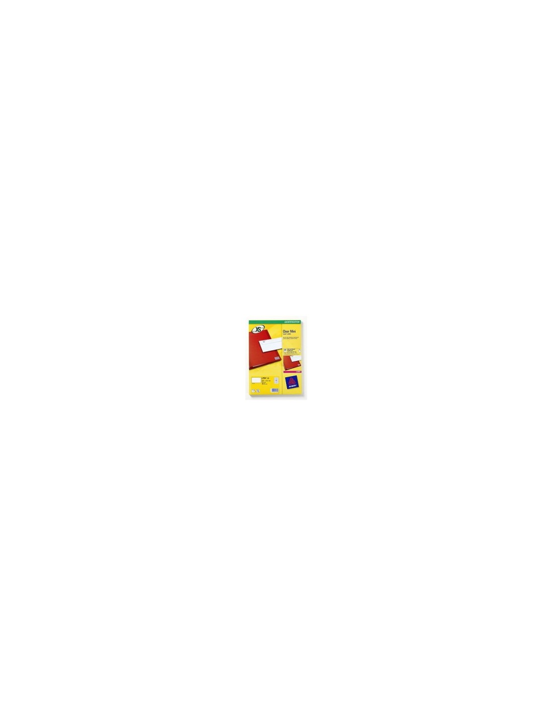 Avery L7551-25 Etiqueta de impresora 38.1x 21.2mm transparente