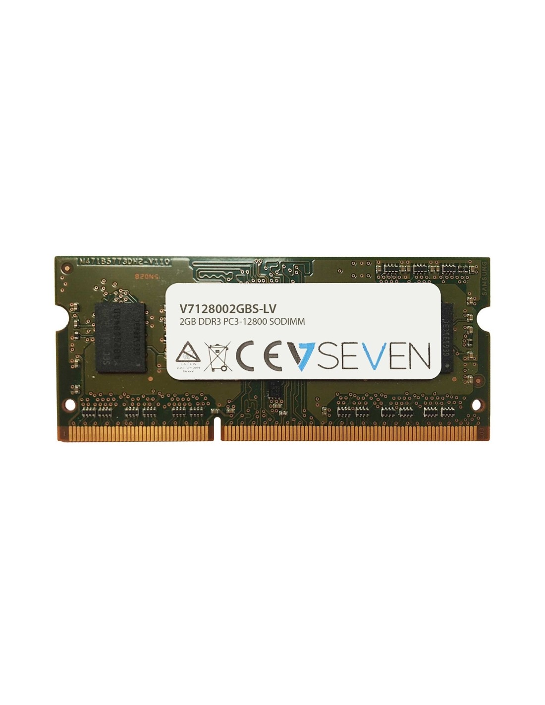 V7 2GB DDR3 PC3L-12800 1600MHz SO-DIMM módulo de memoria - V7128002GBS-LV