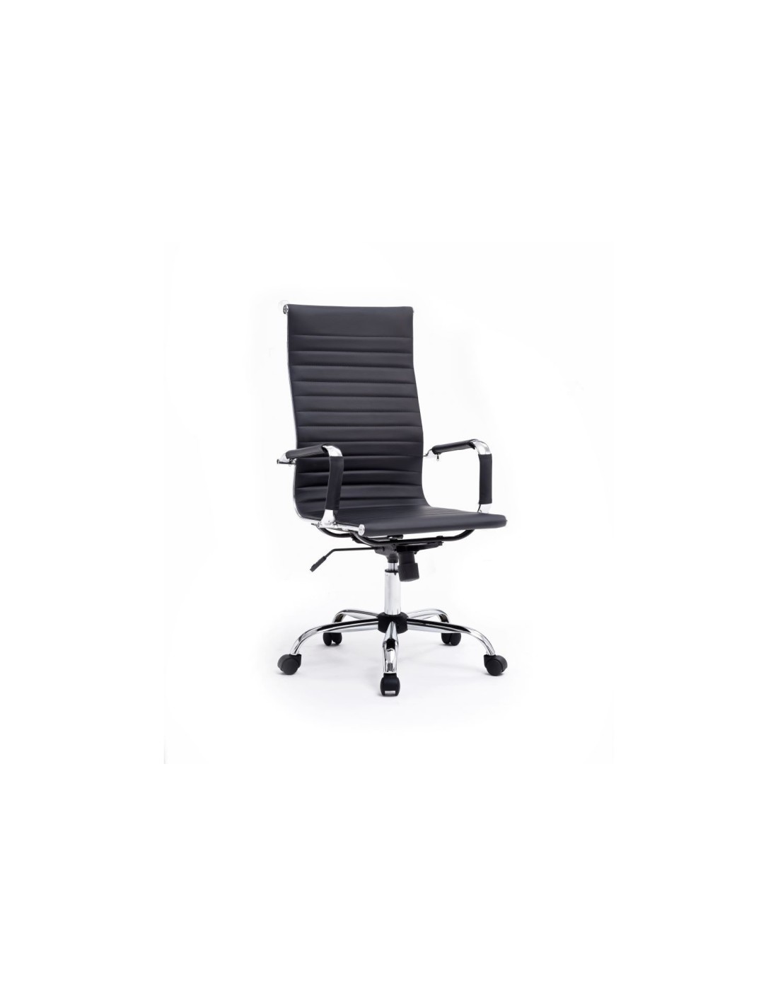 Equip 651001 silla de oficina asiento respaldo acolchado negro
