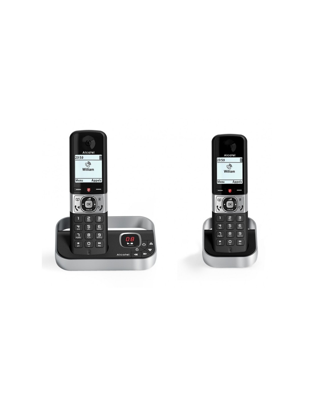 ALCATEL TELEFONO DEC F890 VOICE DUO NEGRO CON CONTESTADOR
