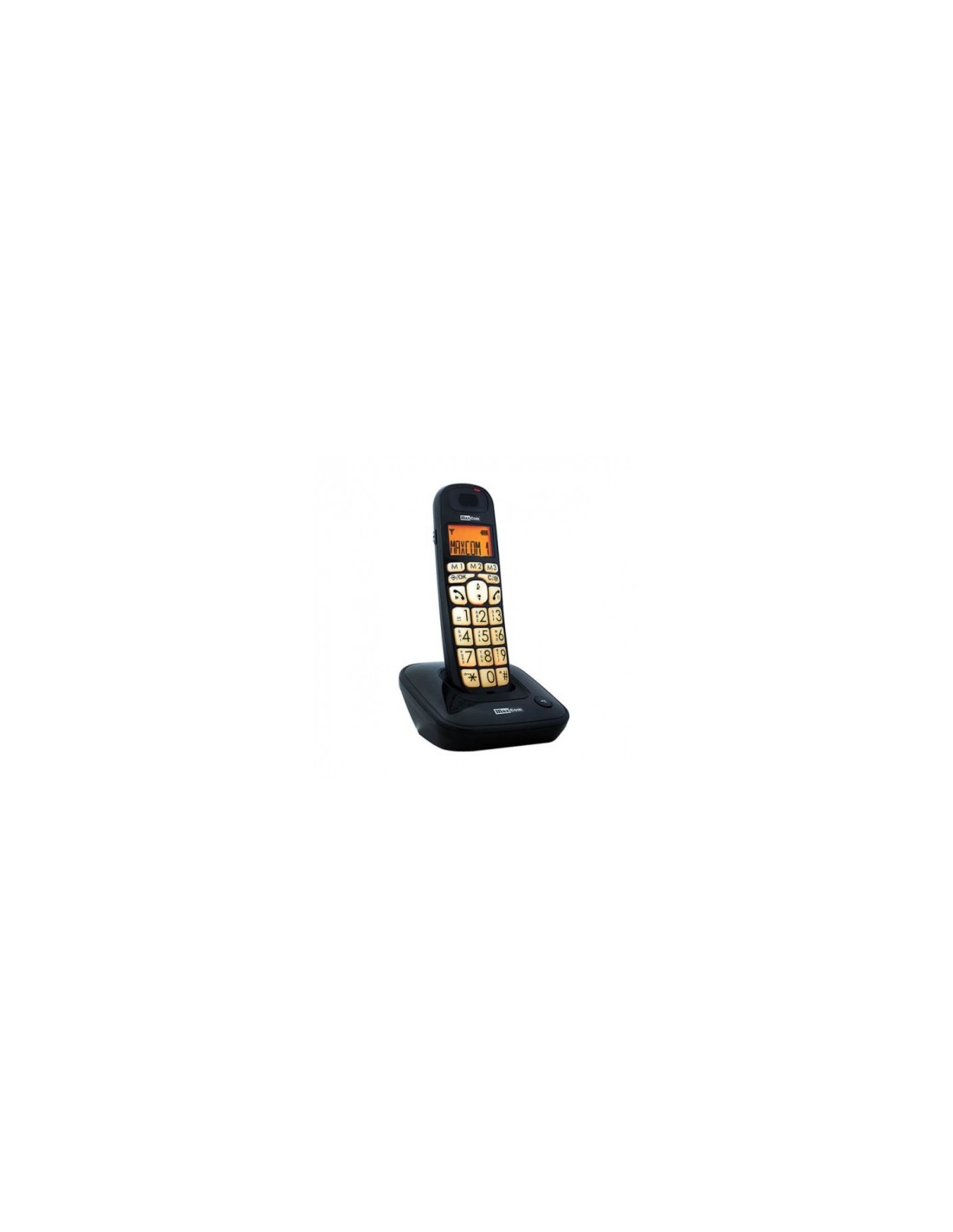 MAXCOM TELEFONO FIJO DEC MC6800 BLACK
