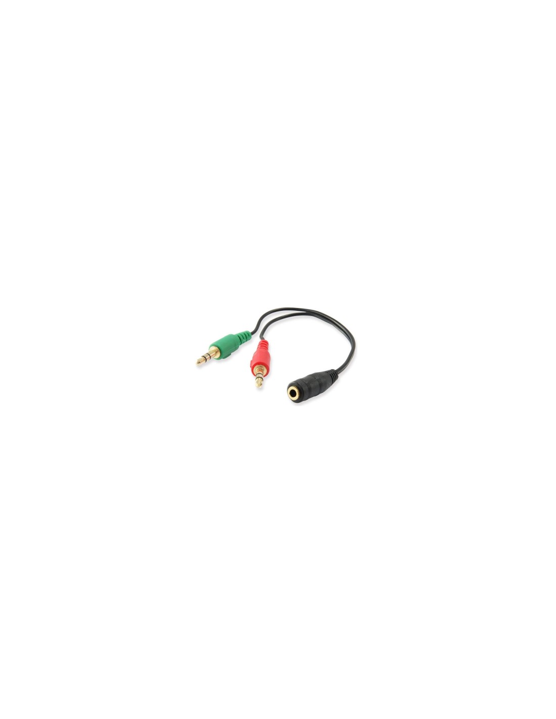 Ewent EC1642 Cable adaptador 3.5mm macho a 2x 3.5mm hembra negro verde rojo