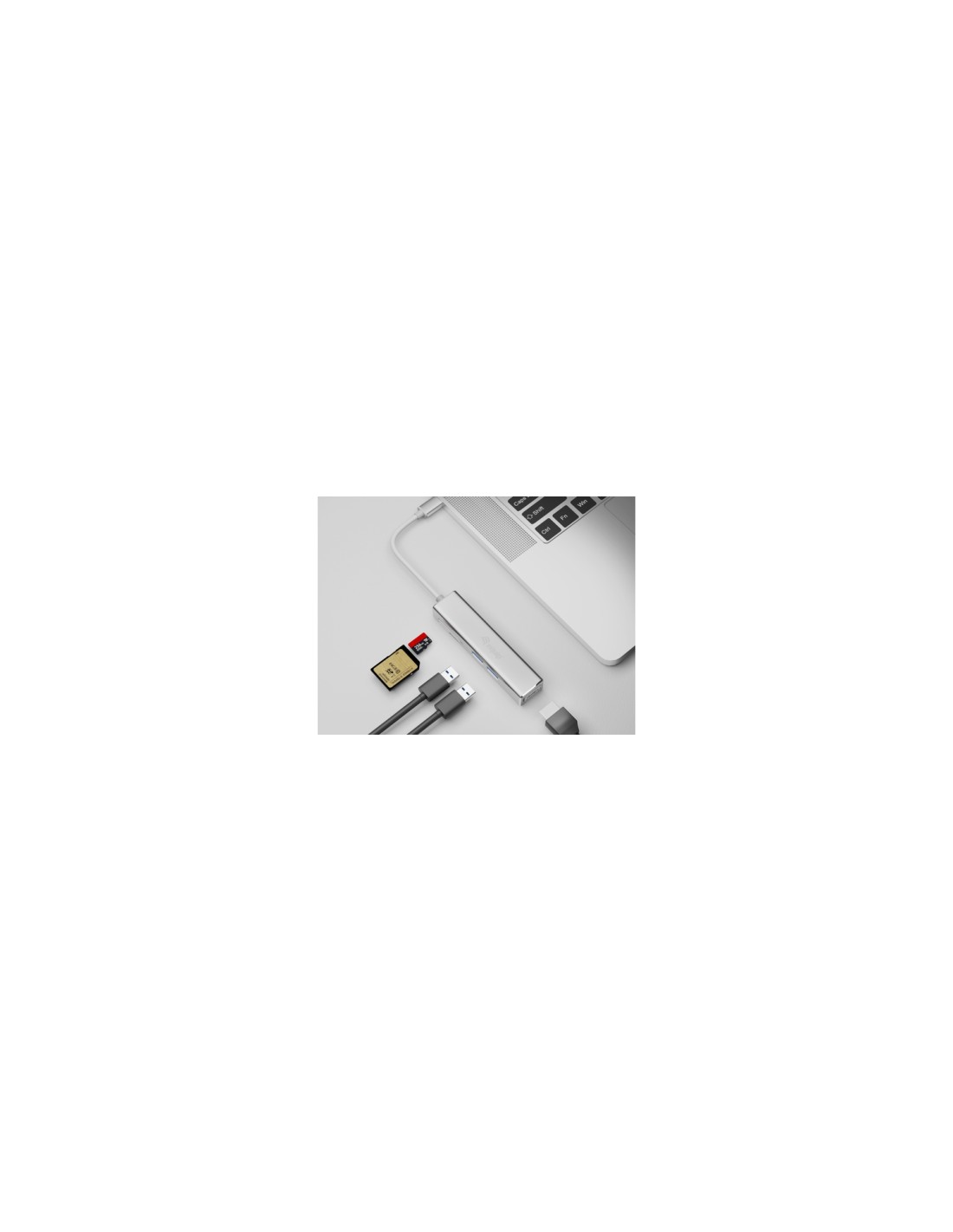 Equip HUB de interfaz USB 3.2 Gen 1 (3.1 Gen 1) Type-C 5000 Mbit/s Plata