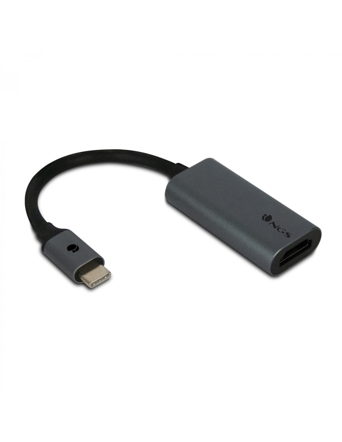 NGS HUB USB 2.0 Type-C/HDMI 0,01 m Negro, Gris