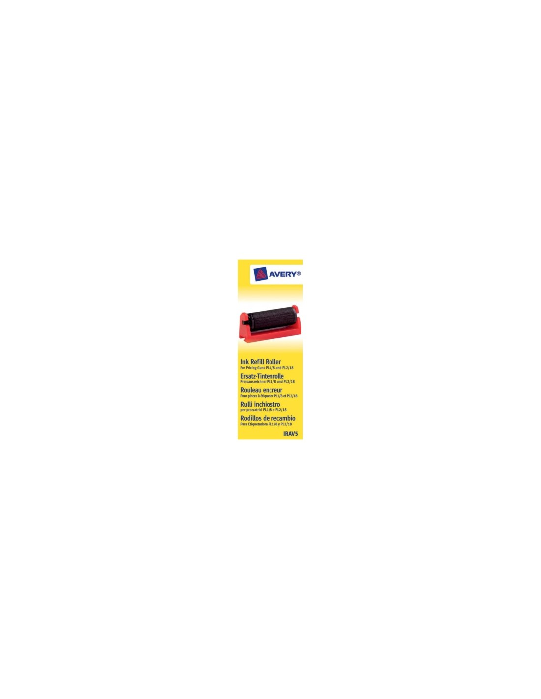 Avery IRAV5 rodillo de transferencia de tinta para impresora de Inyección de tinta Negro, Rojo