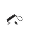 Kensington Candado portátil con llave para ordenadores portátiles NanoSaver&reg Negro, Plata