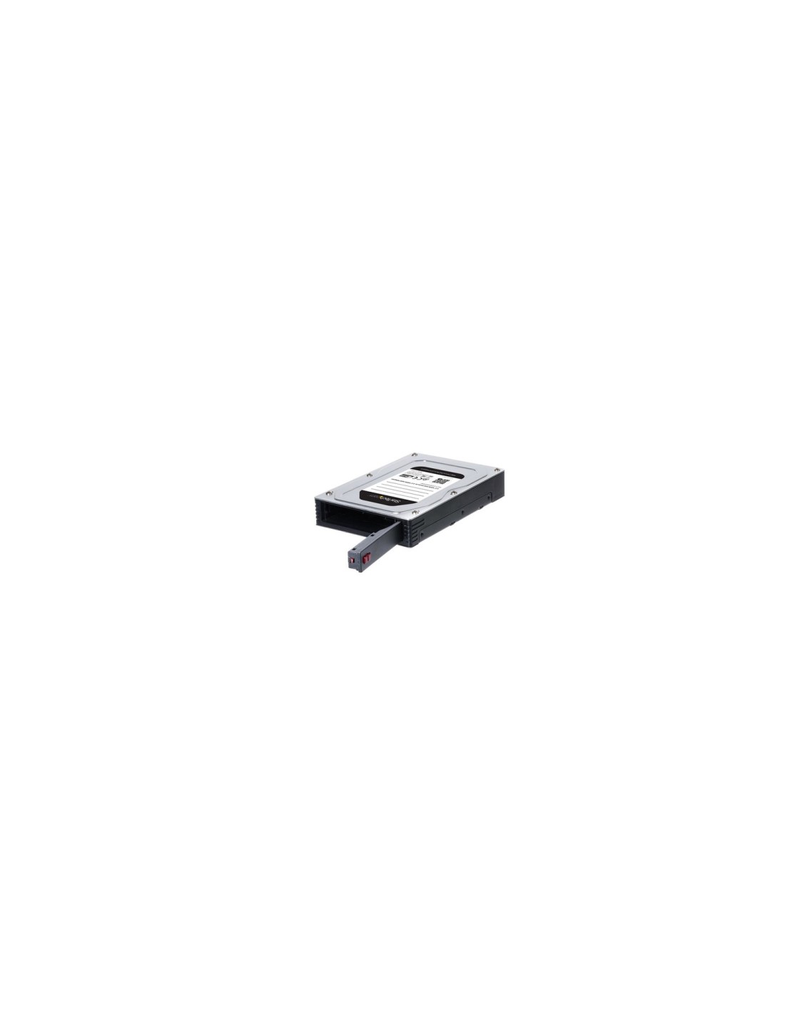 StarTech.com Panel bahÍ­a disco duro 3.5P Panel de instalación Negro, Plata