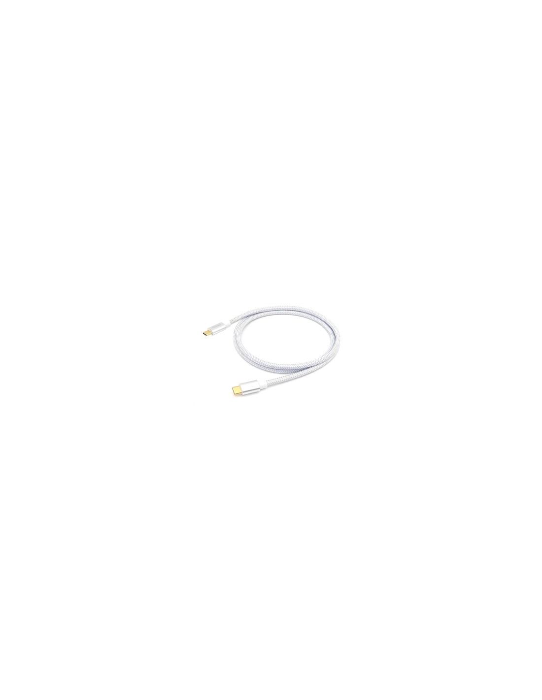 Equip Cable USB C/USB C 0,5 m Plata, Blanco