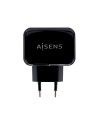 AISENS Cargador pared universal usb 2.0 2puertos negro