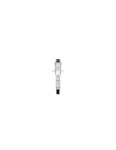 Aisens Cable Hdmi tipo-a estandar macho a Hdmi tipo-d micro macho V2.0 AOC desmontable premium alta velocidad 30m negro