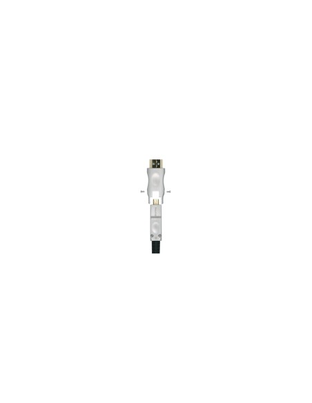 Aisens Cable Hdmi tipo-a estandar macho a Hdmi tipo-d micro macho V2.0 AOC desmontable premium alta velocidad 30m negro