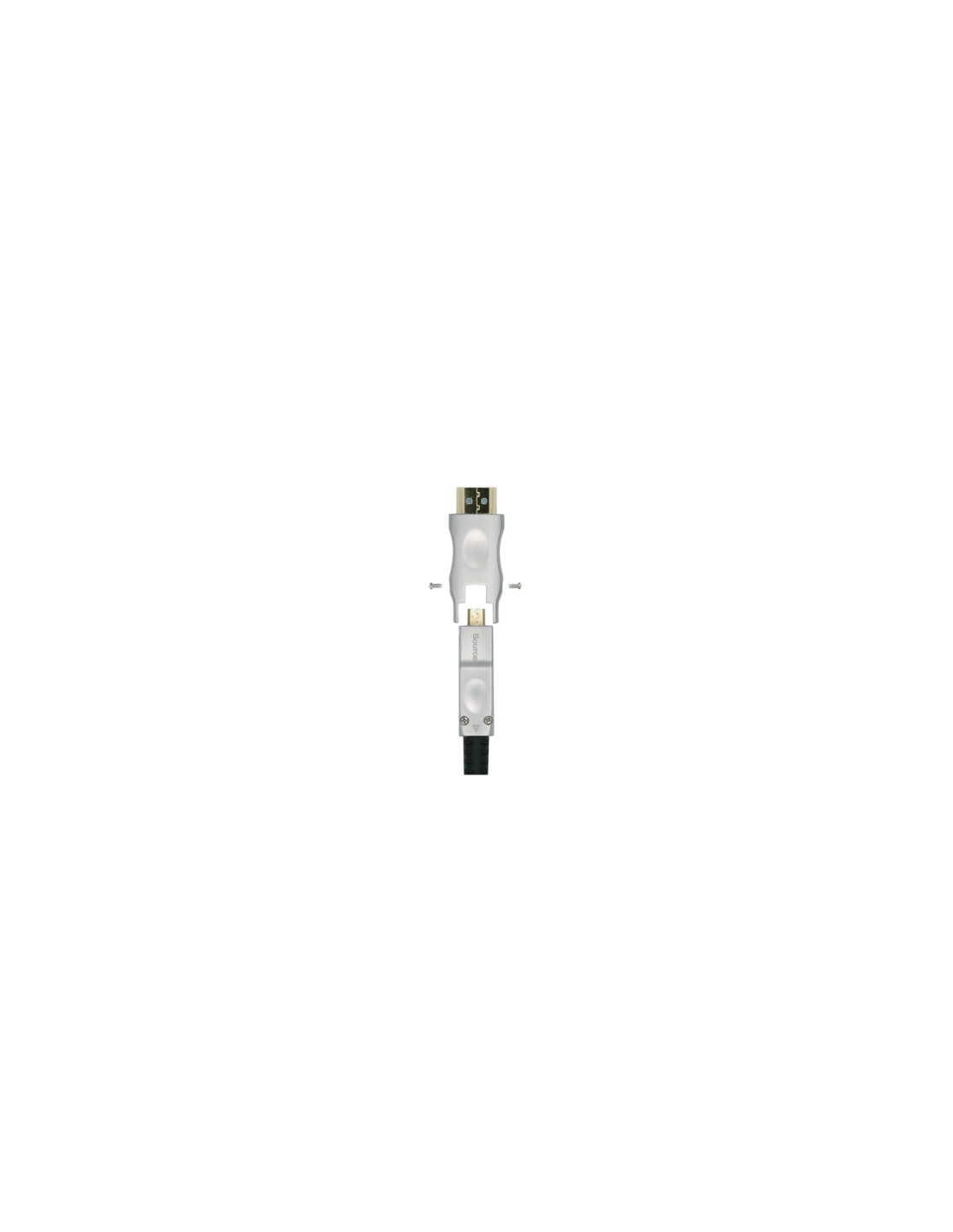 Aisens Cable Hdmi tipo-a estandar macho a Hdmi tipo-d micro macho V2.0 AOC desmontable premium alta velocidad 50m negro