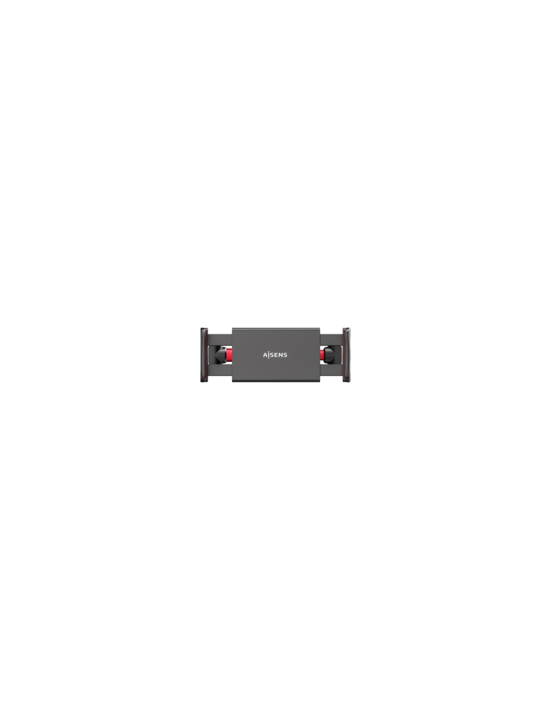 Aisens Soporte para reposacabeza de coche ajustable para smartphone/tablet Negro, Rojo