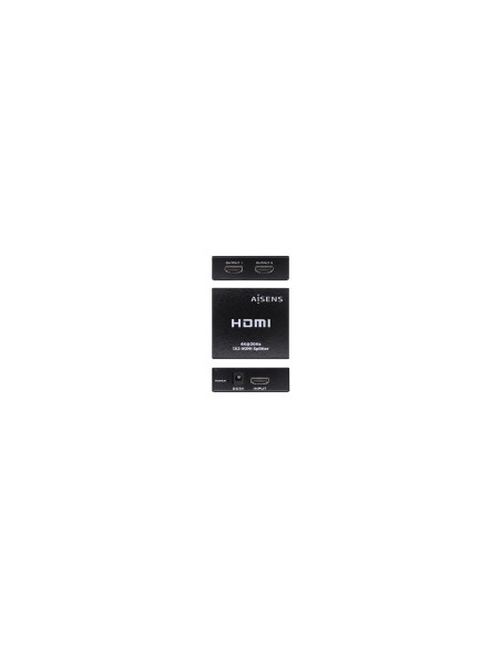 AISENS HDMI Duplicador 4k@30Hz 1x2 Con Alimentación, Negro