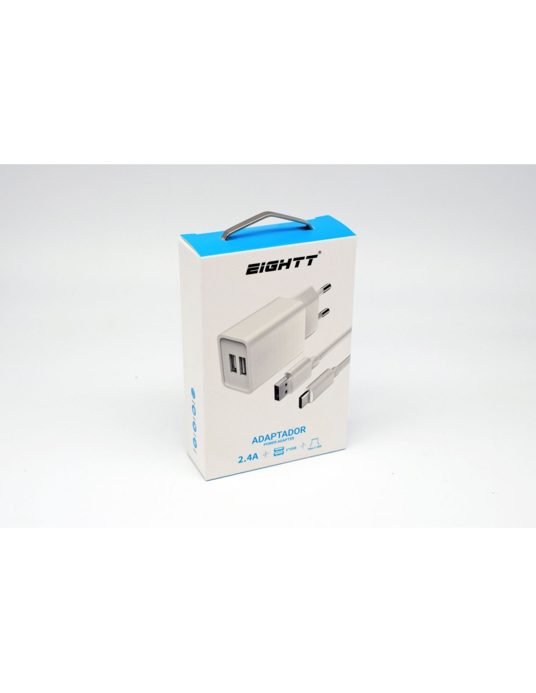 Eightt Cargador Smartphone / Tablet 5V 2.4A con cable Tipo C