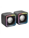 Mars Gaming MSCUBE Negro Altavoces Gaming RGB Compactos Procesador Sonido DSP 8W